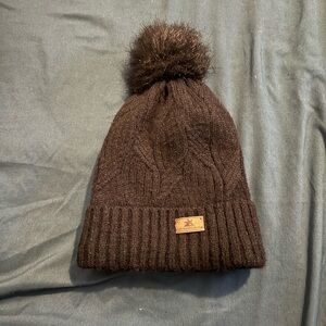 ZeroXposure Black Knit Beanie with Pom Pom